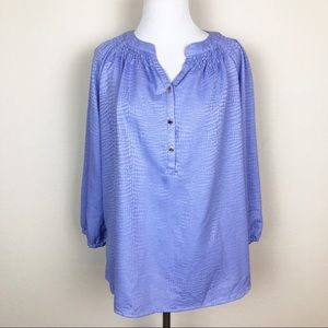 ‼️CLEARANCE‼️ Dana Buchman Lavender 3/4 Sleeve Blouse